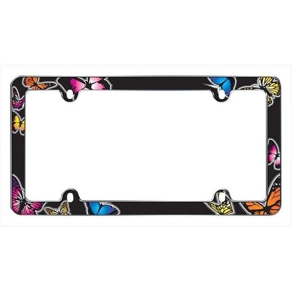 Butterfly License Plate Frame; Chrome, Strike3, Mfr#: ST11099